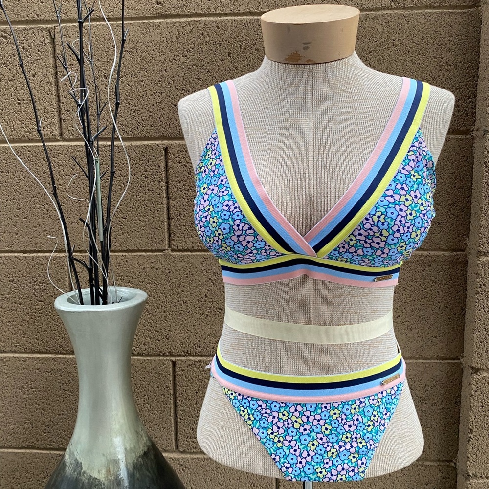 Juicy Couture two piece floral swimsuit